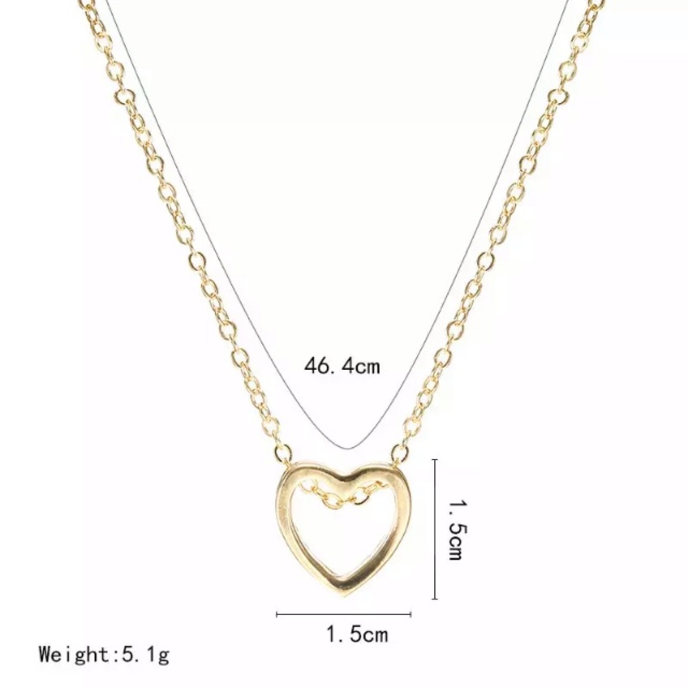 NEW!💙💎🖤AWESOME!🖤BLACK!🖤HEART🖤NECKLACE!🖤💎💙 - Picture 3 of 8